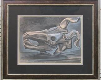 9004 - COW SKULL GICLEE BY PABLO PICASSO 25.5 X 21.5