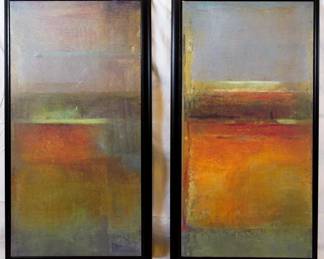 503 - Shulman "In the Whispers I & II - 25" x 14"