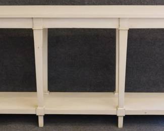 768 - Alden Parkes Jordan Console in White 34" x 75" x 16"
