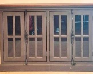 2091 - ECI 4 Door Grey Console 39 x 59 x 18