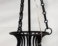 1128 - Hanging Light Fixture You are buying a used as-is electric/electronic item. We do not guarantee all components are present, and if it is not expressly stated, it is untested.