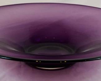 923 - Purple Glass Bowl 4x16"