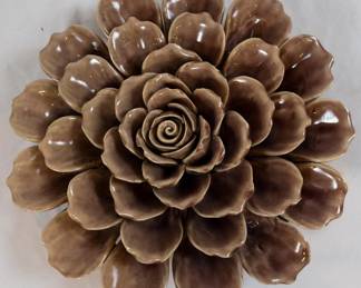 924 - Ceramic Flower Decoration 12"