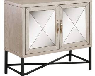 31 - Coast to Coast Gabby Hazy White 2 Door Cabinet 32 x 35 x 16 Retail $620