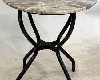 1280 - Marble Top End Table 25x24
