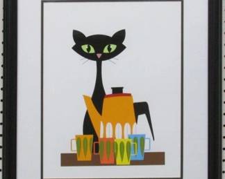 9048 - MID CENTURY MODERN COFFEE TIME 18.75 X 22.25