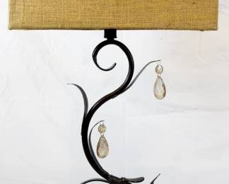 523 - Lamp - 34" Tall You are buying a used as-is electric/electronic item. We do not guarantee all components are present, and if it is not expressly stated, it is untested.