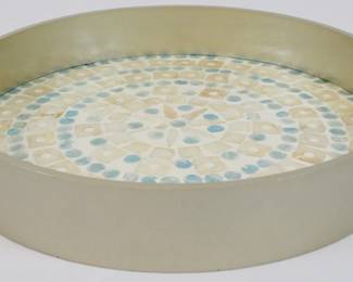 675 - Decorative Mosaic Platter - 2" x 12"
