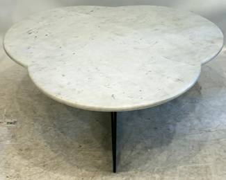 1275 - Coast to Coast Marble Top Cocktail Table 18x45"