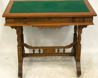 1246 - Vintage Walnut Victorian Desk 30x36x22