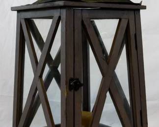 612 - Lantern w / Candle - 23" Tall