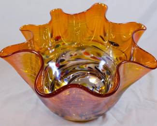 974 - Art Glass Bowl 11x14"