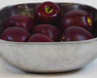 862 - Bowl with Faux Fruit 3x8x8