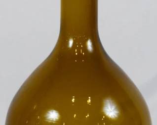 936 - Amber Glass Vase 9"