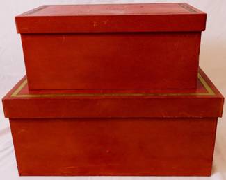 784 - 2 Storage Boxes - 8" x 18" x 10"