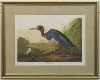 9042 - BLUE HERON BY JOHN J. AUDUBON 27.75 X 22.5
