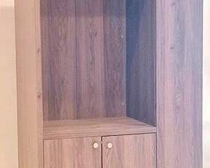 1235 - Rolling Armoire 66 x 24 x 40