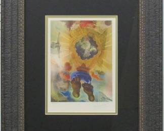 9013 - WIND PALACE LTD ED GICLEE BY SALVADOR DALI 19 X 22