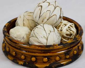 951 - Decorative Bowl w/ Contents 5.5x8