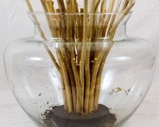 611 - Decorative Glass Bowl - 15" Tall