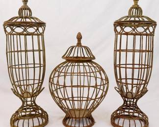 698 - 3 Wire Urns - Tallest 20"