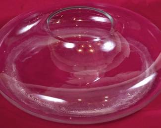 1337 - Glass Bowl Vase 5x17