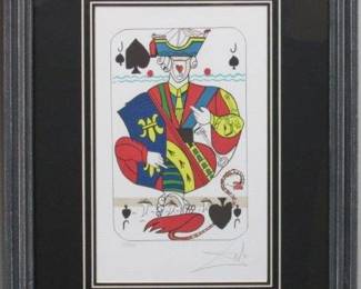 9019 - JACK OF SPADES LTD ED GICLEE BY SALVADOR DALI 20.5 X 16