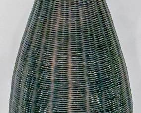 1111 - Wicker Vase Lamp 35" You are buying a used as-is electric/electronic item. We do not guarantee all components are present, and if it is not expressly stated, it is untested.