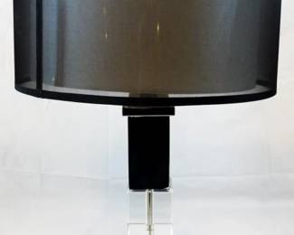 553 - Acrylic Lamp - 25" Tall You are buying a used as-is electric/electronic item. We do not guarantee all components are present, and if it is not expressly stated, it is untested.
