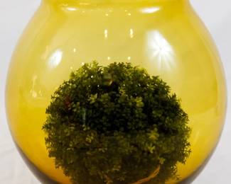 708 - Amber Vase - 11.5" Tall