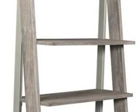 40 - Coast to Coast Grey Bookshelf 70 x 34 x 15.25 note: crack in photo on top