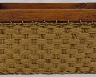 691 - Wicker Basket - 9" x 10" x 17.5"