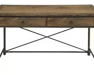 47 - Coast to Coast Corbin Wooden Writing Desk 31.5 x 54 x 27 small chip on edge