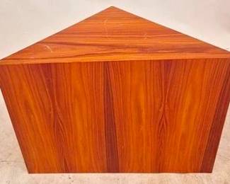 131 - Alden Parkes Triangle Side Table 18 X 24 X 12