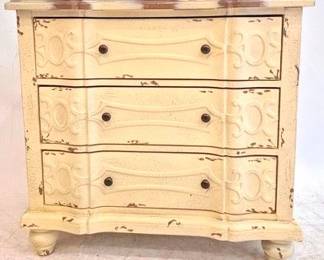 2087 - Powell Three Drawer Distressed Chest 29 x 31 x 15