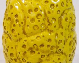 725 - Yellow Vase - 11.5" Tall