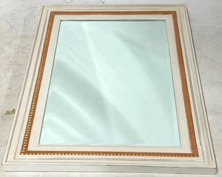 2090 - Decorative Mirror Trimmed in Gold by Alden Parkes 42 x 31