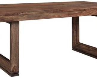 79 - Brownstone Rectangular Dining Table in Nut Brown 30 x 80 x 40