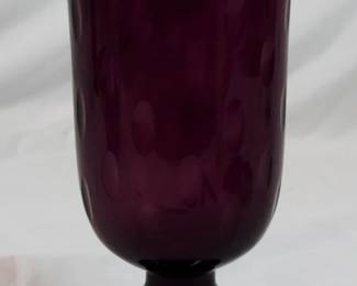831 - Purple Glass Vase 10.5"
