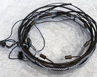 1117 - Hanging Light Fixture 7 x 29 You are buying a used as-is electric/electronic item. We do not guarantee all components are present, and if it is not expressly stated, it is untested.