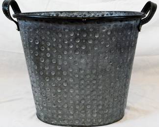 518 - Galvanized Bucket w/ Decorative Contents 12" x 16" x 11"