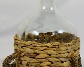 887 - Wicker Bound Vase 11"