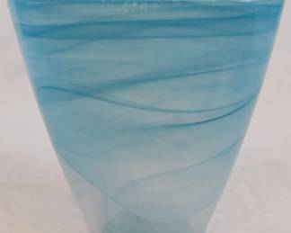 1054 - Blue Glass Vase 9.5"
