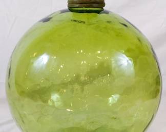 643 - Green Glass Vase - 18" Tall