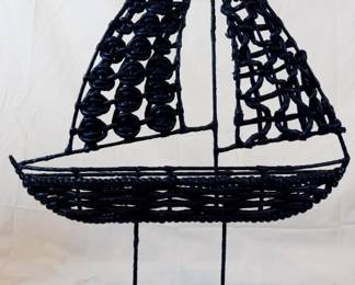 630 - Ship Sculpture - 27" Tall