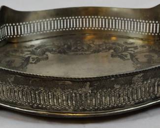1028 - Silverplate Tray 4x17x13.5