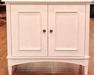 2076 - Alden Parkes Elliott 2 Door Cabinet, Alden White 39 x 43 x 18 some spots