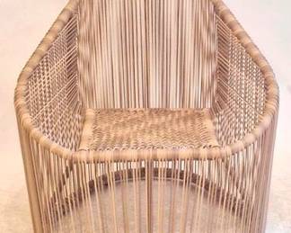 1229 - Furniture Classics Resin Wicker Chair 34 x 32 x 21