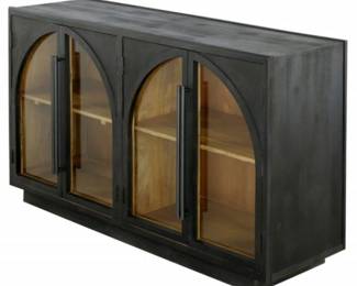 60 - Coast to Coast Athena Solid Mango Wood Credenza 4 Door 35 x 60 x 18