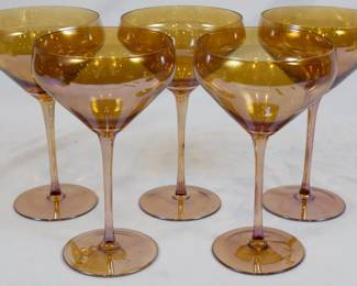 970 - 5 Amber Stems 7.5"